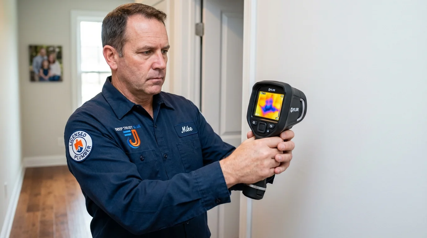 Thermal imaging leak detection by Johns Plumbing LLC in Haltom City